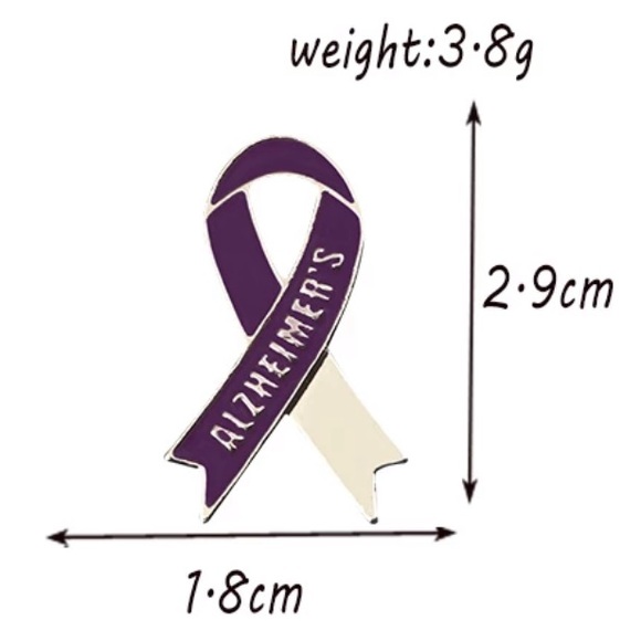 Alzheimer’s Enamel Lapel Pin Dementia Awareness Advocacy Keepsake Badge Gift - Picture 5 of 8